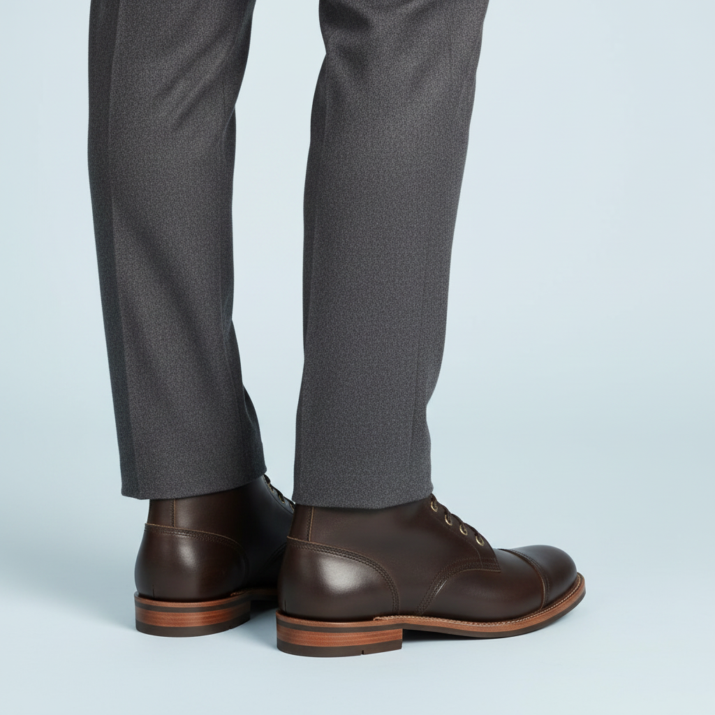 Durable Lace-Up Ankle Work Boots for Men | Comfort Fit