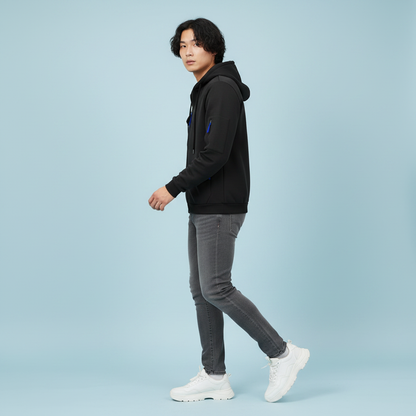 Men's Utility Zip-Up Hoodie | Casual Sweatshirt with Pockets