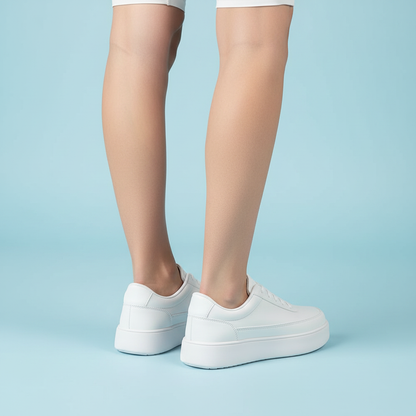 Men's White Platform Sneakers | Casual Trainers for Everyday Wear