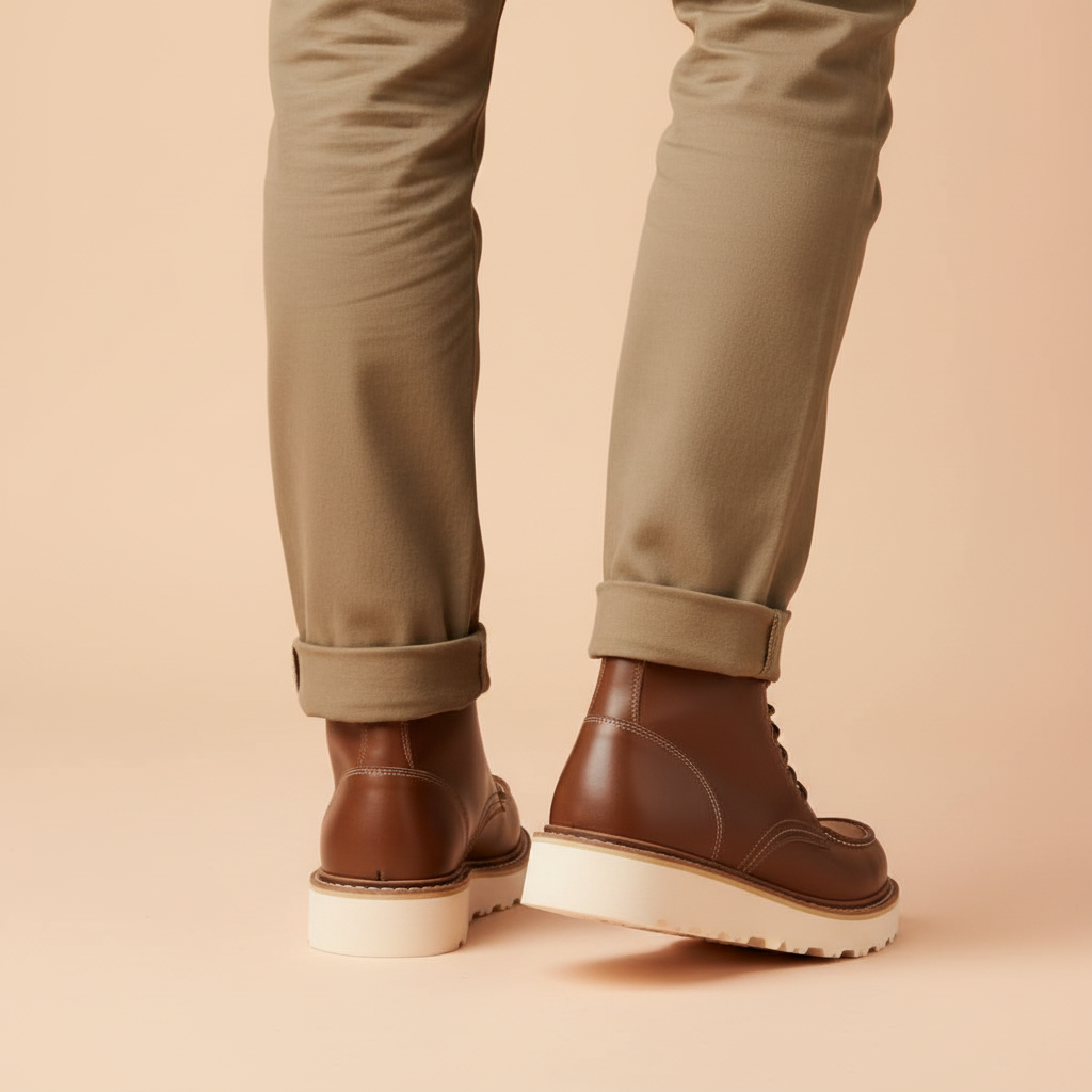 Black Lace-Up Ankle Boots | Durable Leather Footwear