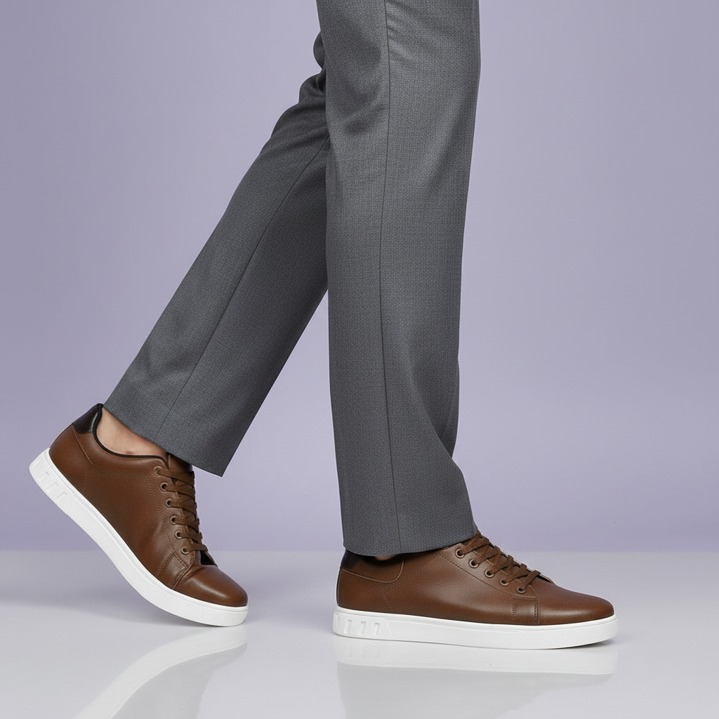 Men's Casual Lace-Up Sneakers | Low-Top Trainers