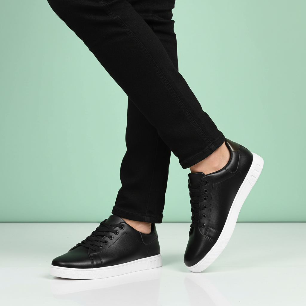 Men's Casual Lace-Up Sneakers | Low-Top Trainers