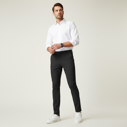 Saul | Men's Slim Fit Stretch Trousers